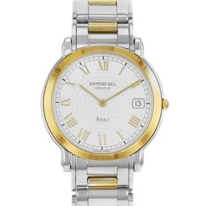 Saxo 2 Tone Ion Plated Steel Quartz Unisex Watch